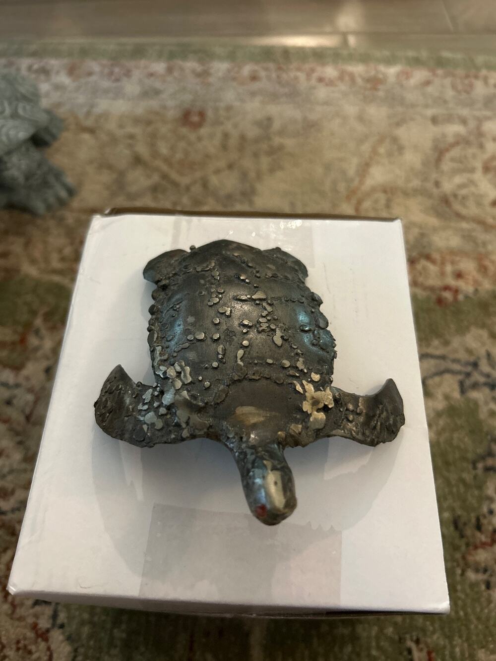 Handmade Welded Metal Sea Turtle Art